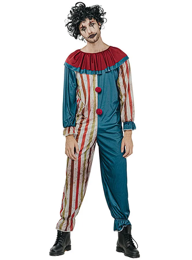 Vintage Evil Clown Mens Halloween Costume