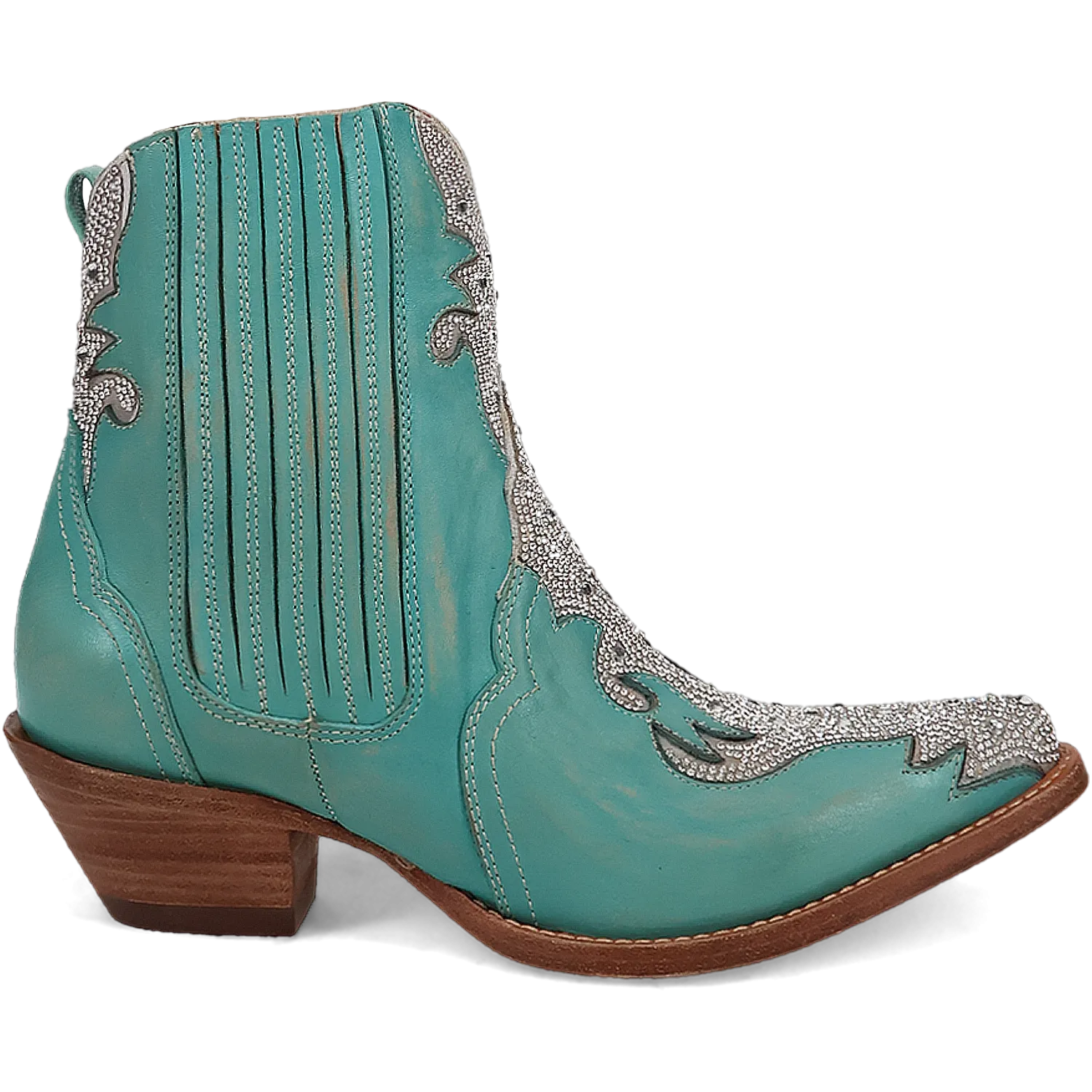 Women's Dan Post Turquoise Crystal Snip Toe Boot