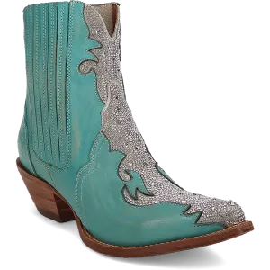 Women's Dan Post Turquoise Crystal Snip Toe Boot