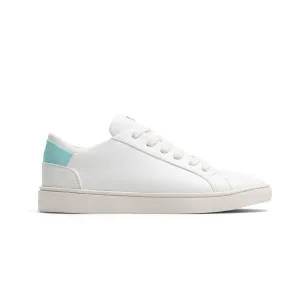 Women's Lace Up | White-Aqua