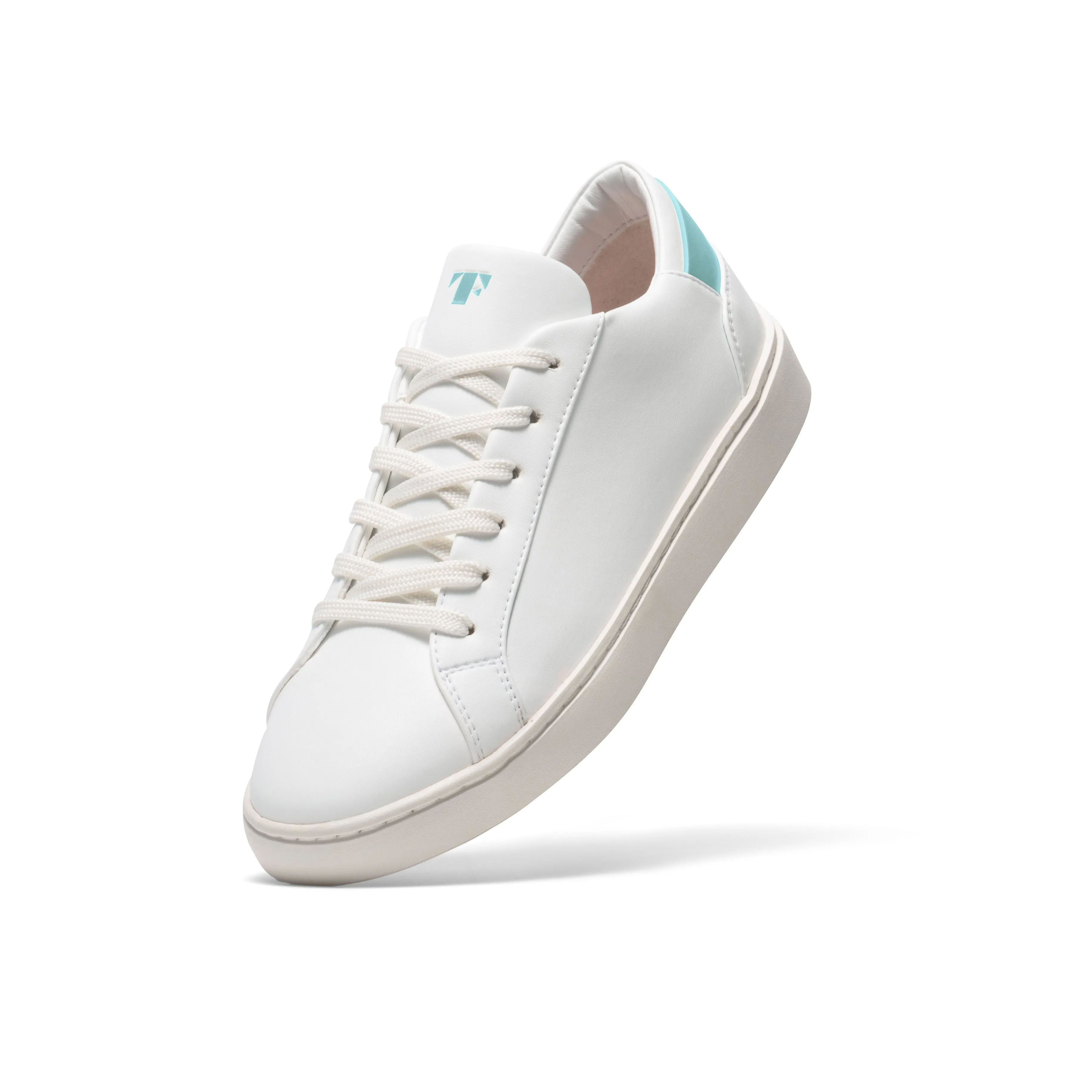 Women's Lace Up | White-Aqua