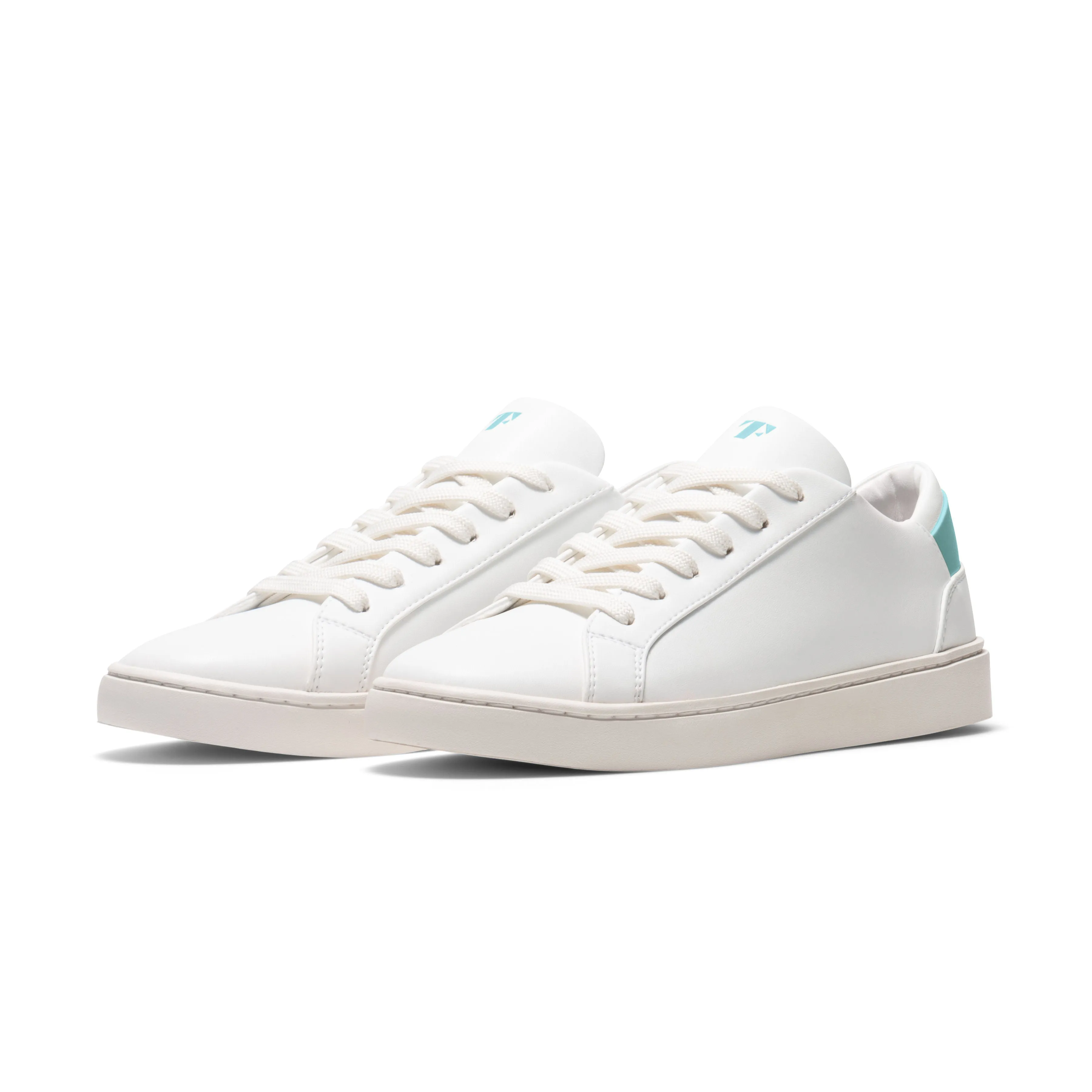 Women's Lace Up | White-Aqua