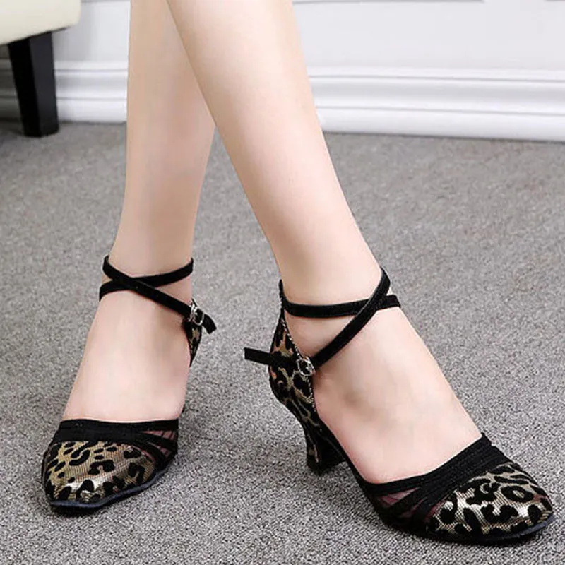 Women's Leatherette 3.5cm/5.5cm Heels Swing Dance Shoes Ballroom Dance Shoes Modern Shoes