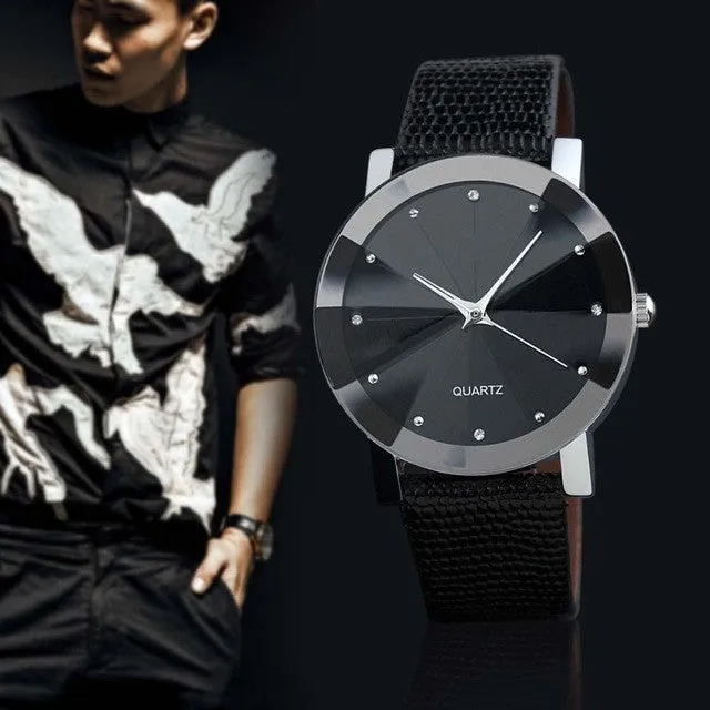 Wrist Watch Men Women Brand Luxury Famous Quartz Sport Leather Band Stainless Steel  Clock Bracelet Big Dail Watch Male Watches