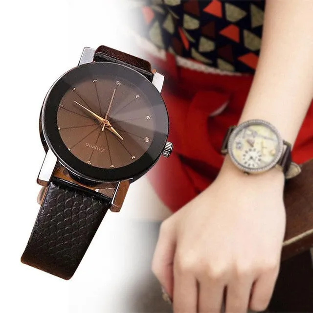 Wrist Watch Men Women Brand Luxury Famous Quartz Sport Leather Band Stainless Steel  Clock Bracelet Big Dail Watch Male Watches