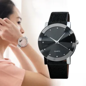 Wrist Watch Women 2017 Fashion Brand Luxury Famous Quartz Sport Leather Band Stainless Steel Black Dail  Relogio Watces  Relogio