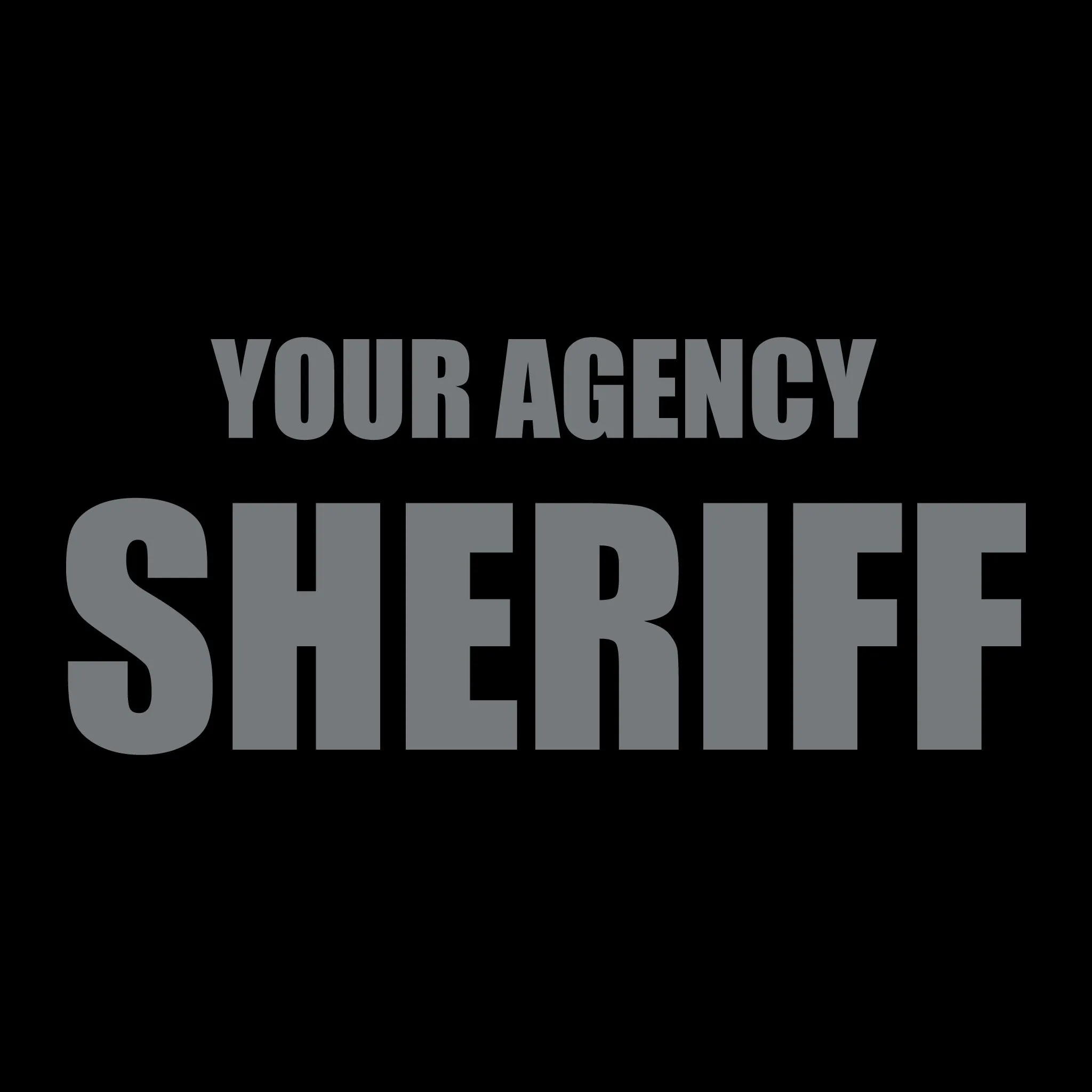 [YOUR AGENCY] SHERIFF Utility Shirt