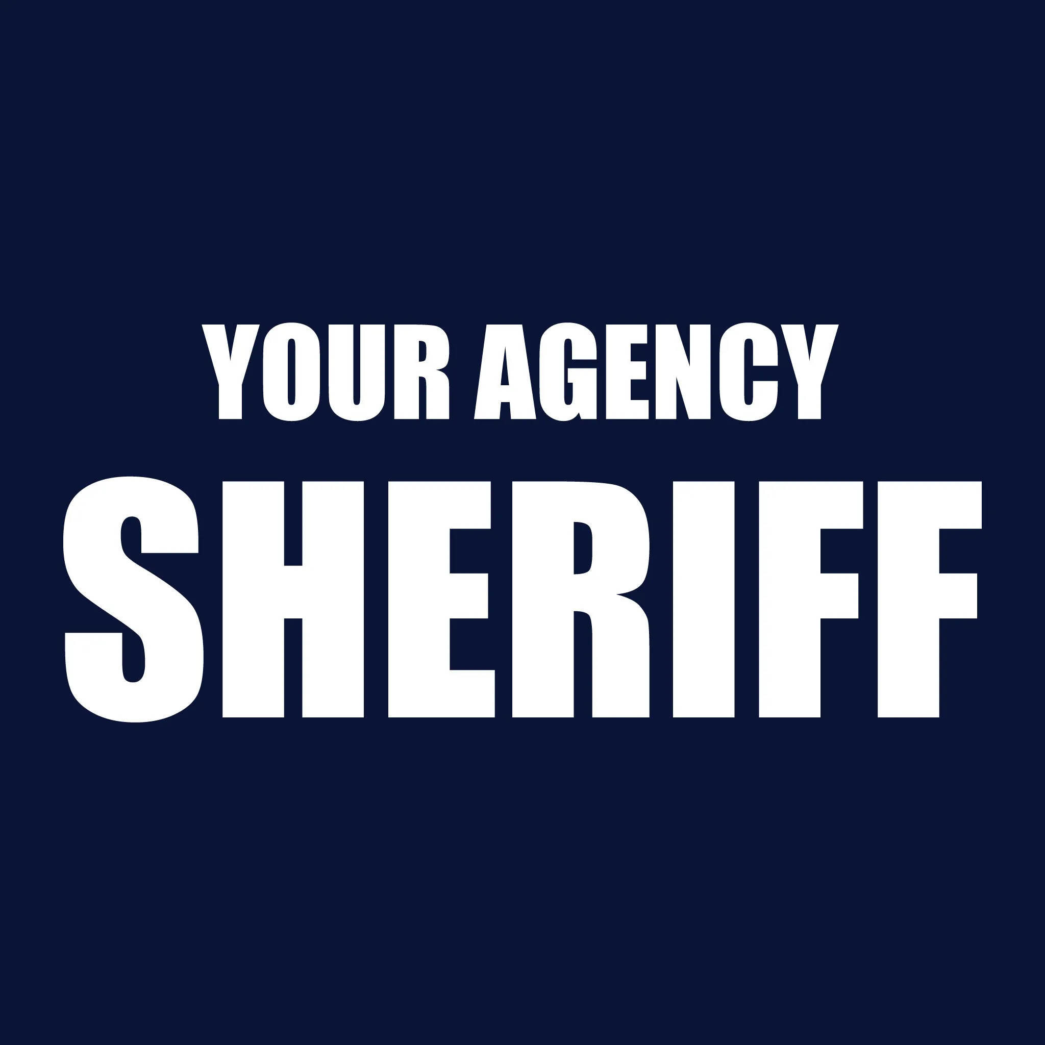 [YOUR AGENCY] SHERIFF Utility Shirt