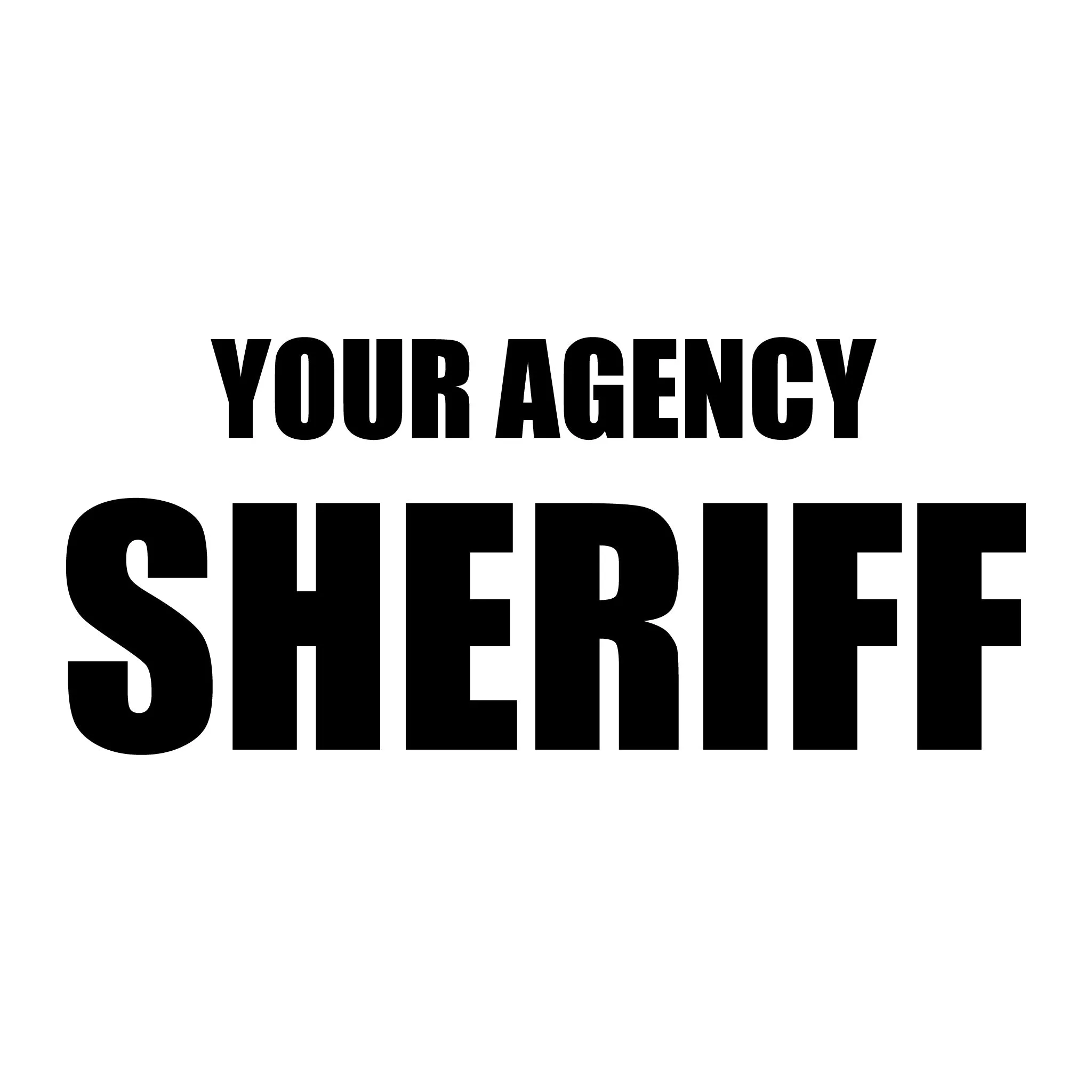 [YOUR AGENCY] SHERIFF Utility Shirt