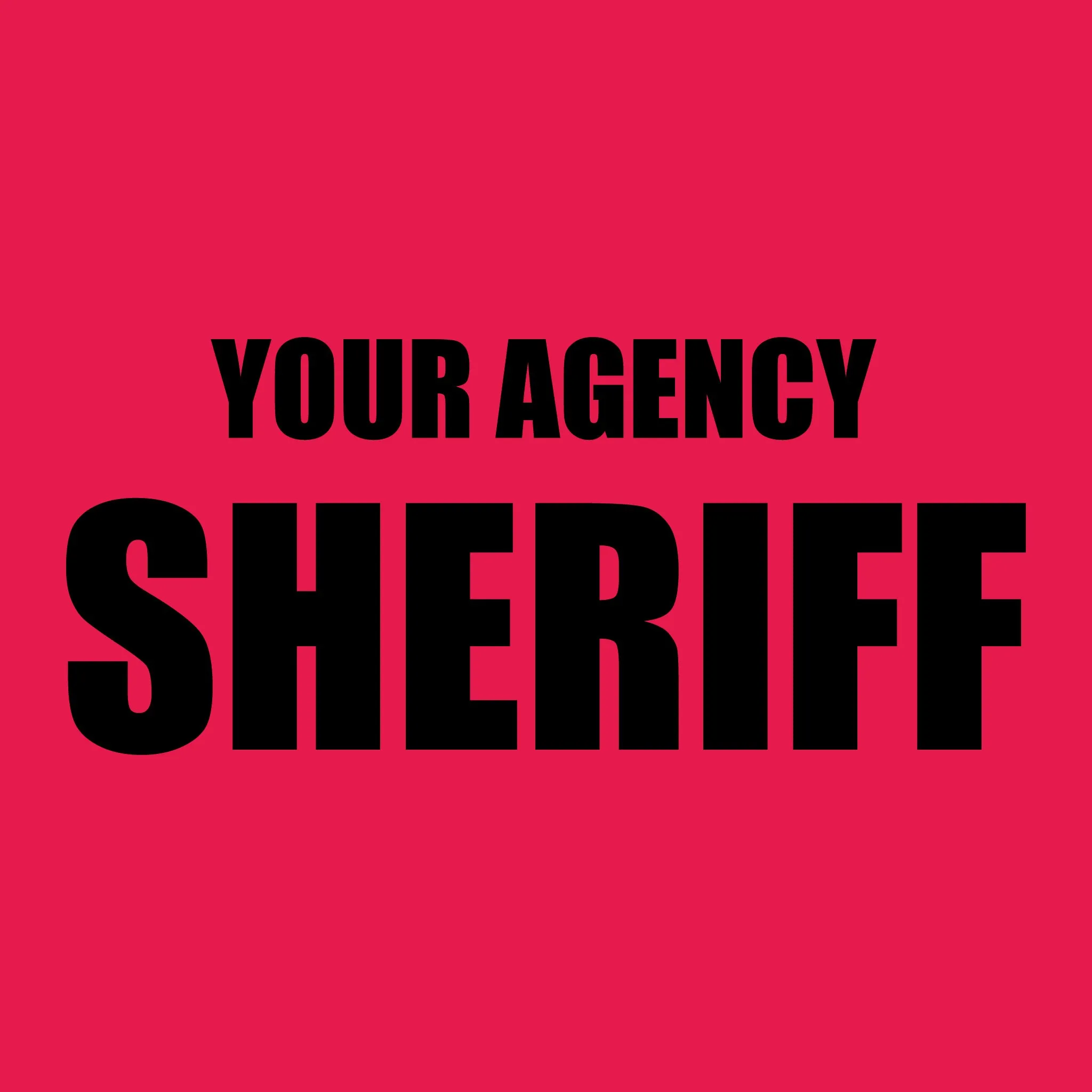 [YOUR AGENCY] SHERIFF Utility Shirt